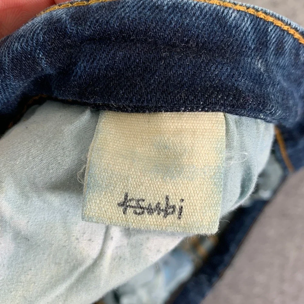 Ksubi Jeans Men 36x32 Van Winkle Denim Blue Fashion Button Fly